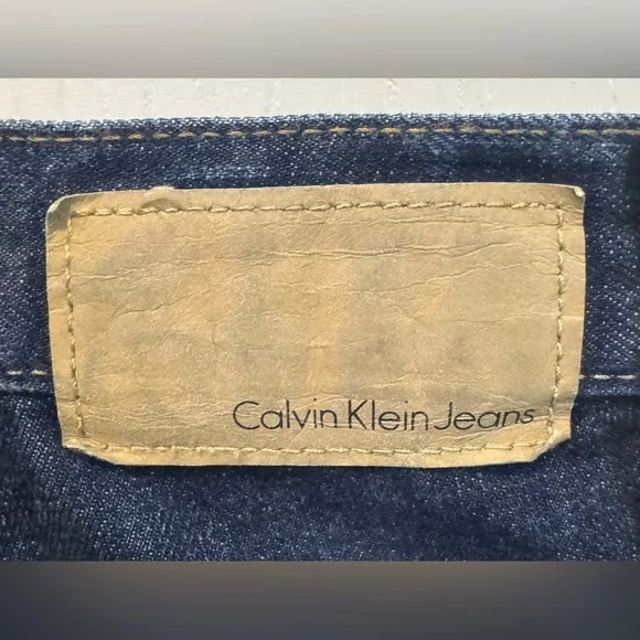 Calvin Klein Jeans Men’s Size 34x32 Denim Blue Jeans Relaxed Straight Leg - Picture 3 of 9